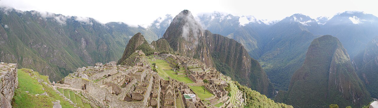 Vista panorámica de Machu Picchu